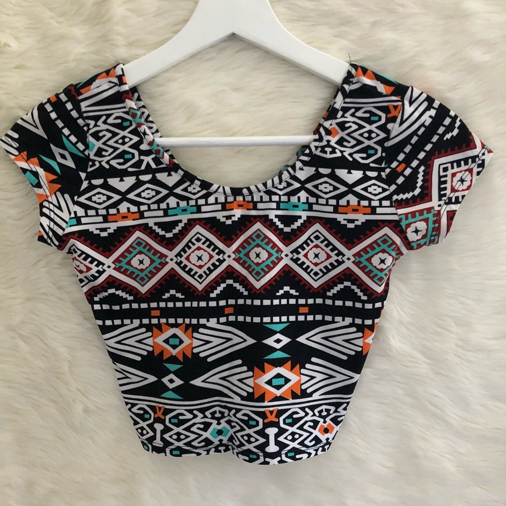 Multiple colored skinny crop top